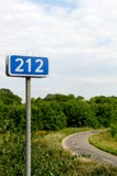 212 kilomètres Images libres de droits