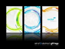 3 Separate Gift Cards With Circles. Royalty Free Stock Images 3 Separate Gift Cards With Circles. Royalty Free Stock Images