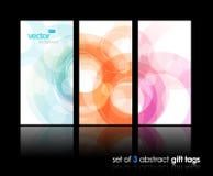 3 Separate Gift Cards With Circles. Royalty Free Stock Photography 3 Separate Gift Cards With Circles. Royalty Free Stock Photography