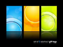 3 Separate Gift Cards With Circles. Stock Images 3 Separate Gift Cards With Circles. Stock Images