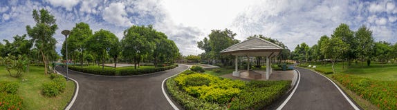 360 Dwgree Panorama Of Public Park Royalty Free Stock Images