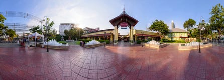 360 Panorama Of AsiaTique River Front Shopping Mall Royalty Free Stock Images