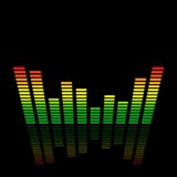 3D Audio Geleide Meter van het Niveau vector illustratie 3D Audio Geleide Meter van het Niveau vector illustratie