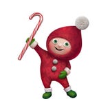 3d Christmas Elf Toy Character With Candy Cane Stock Images 3d Christmas Elf Toy Character With Candy Cane Stock Images