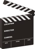 3d clapper film open Στοκ Εικόνες