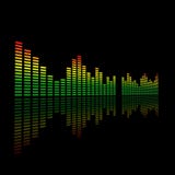 3D Dubbele Audio Geleide Meter van het Niveau vector illustratie 3D Dubbele Audio Geleide Meter van het Niveau vector illustratie