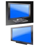 3D flat tv screen royalty free illustration 3D flat tv screen royalty free illustration