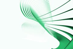 3d Green Lines Royalty Free Stock Photography
