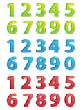3D Numbers Set Royalty Free Stock Photo 3D Numbers Set Royalty Free Stock Photo