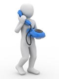 3d Person With Telephone Royalty Free Stock Photos 3d Person With Telephone Royalty Free Stock Photos