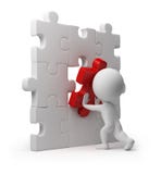 3d piccola gente - inserto di puzzle royalty illustrazione gratis 3d piccola gente - inserto di puzzle royalty illustrazione gratis