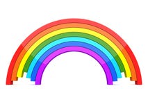 3D Regenboog stock illustratie 3D Regenboog stock illustratie