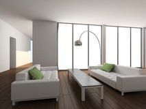 3D rendent l'intérieur moderne de la salle de séjour illustration de vecteur 3D rendent l'intérieur moderne de la salle de séjour illustration de vecteur
