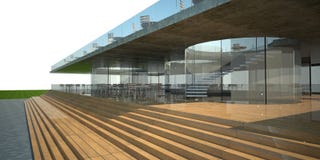 3D Rendering Of Modern Building Royalty Free Stock Image 3D Rendering Of Modern Building Royalty Free Stock Image
