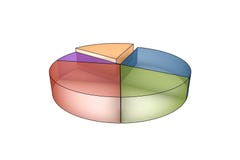 3d Statistics Stock Image