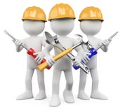 3D Workers - Team of work
