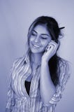 4 bizneswomanów komórkę Obrazy Royalty Free