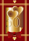 50th Anniversary Card Stock Photo 50th Anniversary Card Stock Photo