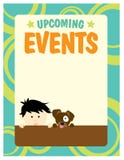 8.5x11 Seventies Style Flyer/Poster. Template with boy and dog vector illustration 8.5x11 Seventies Style Flyer/Poster. Template with boy and dog vector illustration