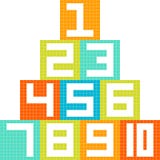 8-Bit Pixel-Art Number 1-10 Blocks Arranged In A Pyramid Royalty Free Stock Image 8-Bit Pixel-Art Number 1-10 Blocks Arranged In A Pyramid Royalty Free Stock Image