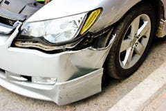 A Car Accident. Royalty Free Stock Images