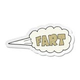 A Creative Sticker Of A Cartoon Fart Symbol Royalty Free Stock Image A Creative Sticker Of A Cartoon Fart Symbol Royalty Free Stock Image