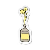 A Creative Sticker Of A Cartoon Old Squirt Bottle Royalty Free Stock Photos