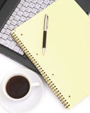 A Cup Of Coffee On A Laptop Stock Photography A Cup Of Coffee On A Laptop Stock Photography