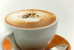 A Cup Of Fresh Cappuccino Stock Images
