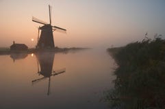 A Dutch Windmill Royalty Free Stock Images