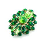 A Green Brooch Isolated Royalty Free Stock Images