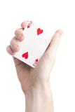 A Hand Holding Playing Cards Royalty Free Stock Photos