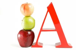 A Is For Apple Stock Photography