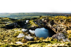 A Landscape Of A Quarry In Liskeard, Cornwall, UK Royalty Free Stock Photography A Landscape Of A Quarry In Liskeard, Cornwall, UK Royalty Free Stock Photography