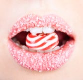 A Lollipop In The Mouth Stock Photos A Lollipop In The Mouth Stock Photos