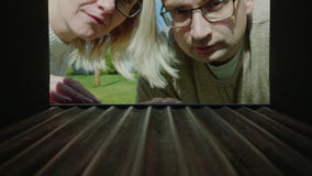 A Married Couple Looks In An Empty Mail Box, Upset - No Letters Royalty Free Stock Photos A Married Couple Looks In An Empty Mail Box, Upset - No Letters Royalty Free Stock Photos