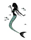 A Mermaid Silhouette Stock Photos
