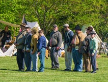 A Reenactors Marching In An Open Field Royalty Free Stock Photos A Reenactors Marching In An Open Field Royalty Free Stock Photos