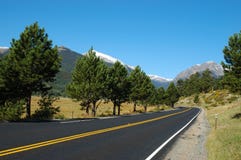 A Road In Estes Park Stock Photography A Road In Estes Park Stock Photography