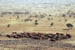 A Rural Village In Mali Stock Photo