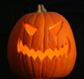 A Scary Jack-o-lantern Royalty Free Stock Image
