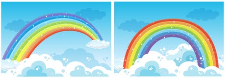 A Set Of Rainbow On Sky Royalty Free Stock Photos A Set Of Rainbow On Sky Royalty Free Stock Photos