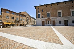A Square Of Urbino Royalty Free Stock Photo