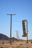 A Stop At The Bagdad Cafe, On 66 Historic Road Stock Image A Stop At The Bagdad Cafe, On 66 Historic Road Stock Image