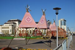 A Street View In Astana / Kazakhstan Royalty Free Stock Photo