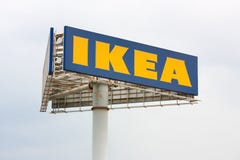 A Three-cornered Ikea Sign Royalty Free Stock Photography