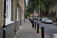 A Typical Street In East London Royalty Free Stock Photo A Typical Street In East London Royalty Free Stock Photo