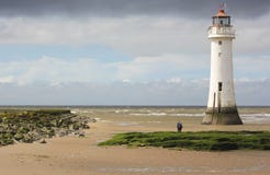 A View Of New Brighton, Or Perch Rock, Lighthouse Royalty Free Stock Photography