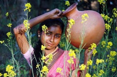 A Village Girl Royalty Free Stock Images
