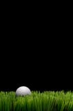 A White Golf Ball In Green Grass Stock Photo
